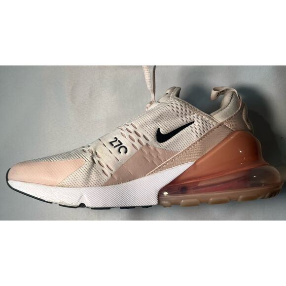 Nike Air Max 270 Size 9.5 AH6789-604 "Light Pink/White/Black" Women's Sneakers - Picture 7 of 10
